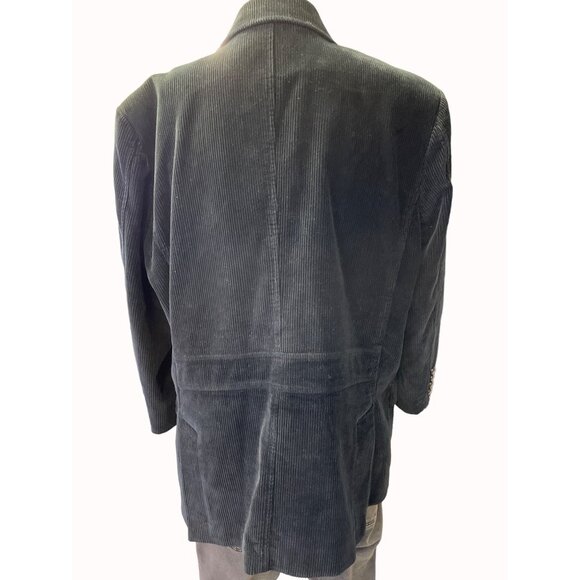 Nick It Men's Black Corduroy Blazer / Sports Coat Size XL SKu 4846 - Picture 3 of 9